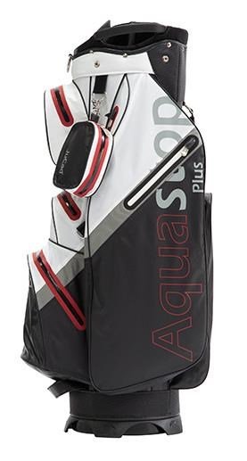 JuCad AquaStop Plus cart bag, czarno/biało/czerwony