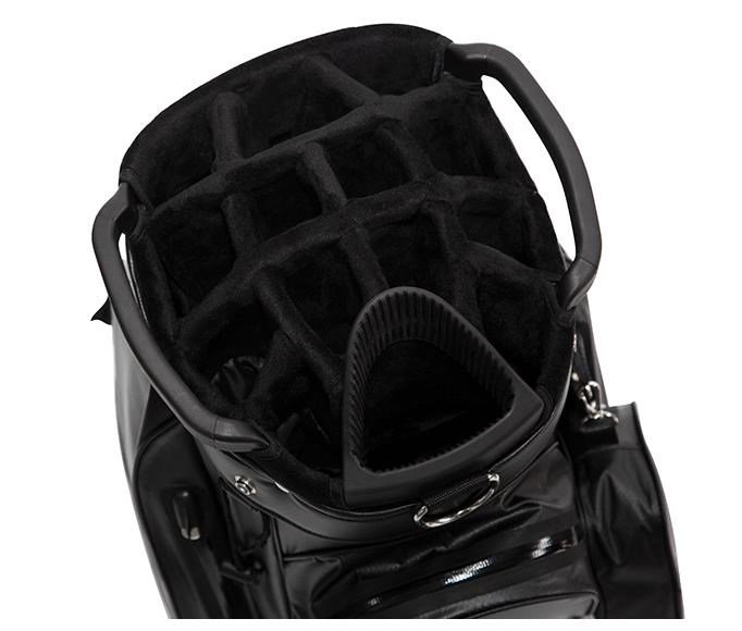 JuCad AquaStop Plus cart bag, czarno/biało/czerwony