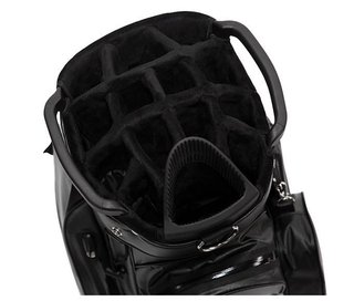 JuCad AquaStop Plus cart bag, czarno/biało/czerwony