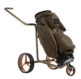 JuCad Carbon Verde Rosé wózek golfowy + torba