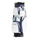JuCad Aquastop Plus cart bag - biało/granatowo/czerwony (racing design)