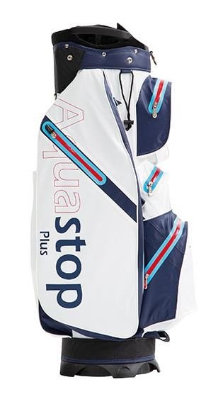 JuCad Aquastop Plus cart bag - biało/granatowo/czerwony (racing design)