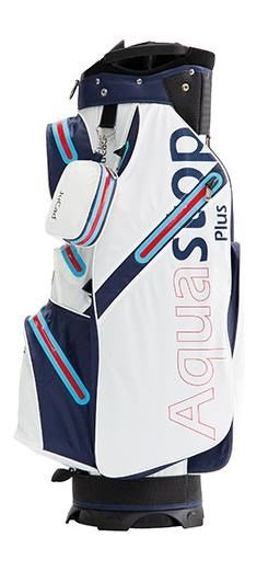 JuCad Aquastop Plus cart bag - biało/granatowo/czerwony (racing design)