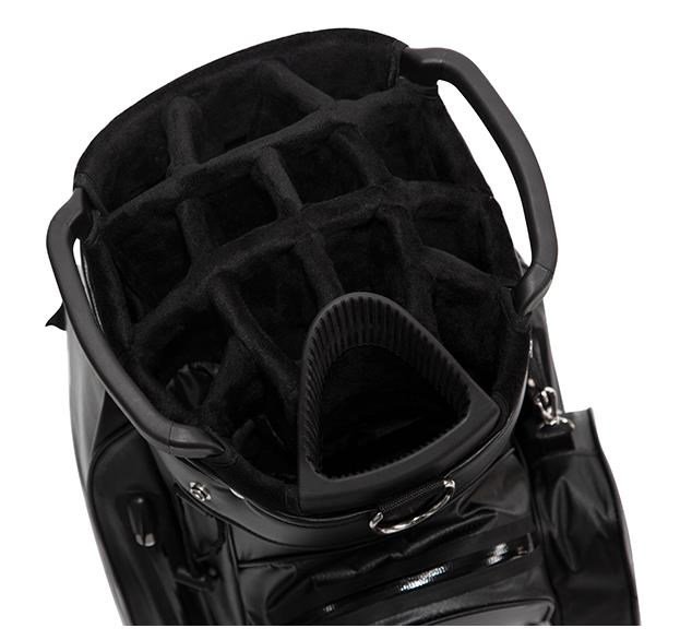 JuCad Aquastop Plus cart bag - biało/granatowo/czerwony (racing design)