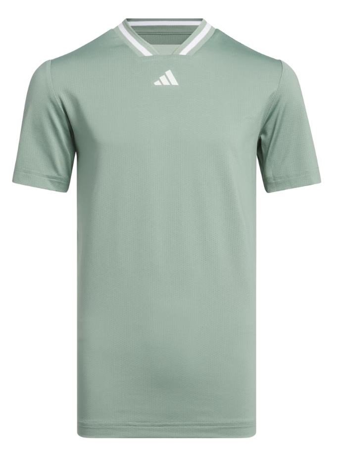 Adidas Collar dziecięce polo, silver green