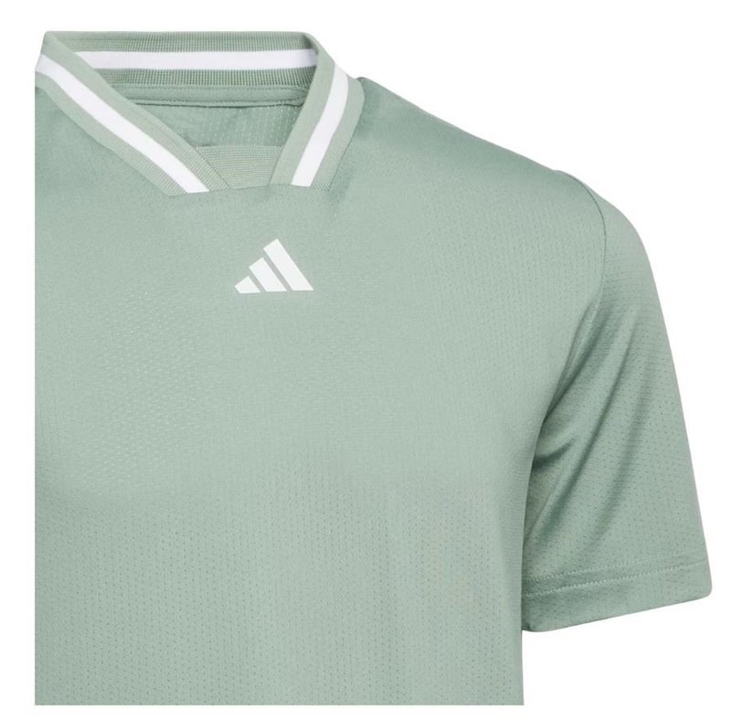 Adidas Collar dziecięce polo, silver green