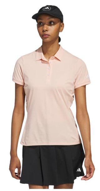 Adidas Ultimate365 Tour Twistknit damskie polo, powder coral