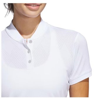 Adidas Ultimate365 Diamond Jacquard damskei polo, białe