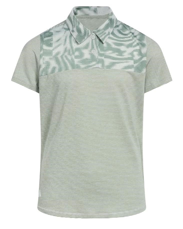 Adidas Ottoman Printed dziecięce polo, wonder silver/silver green