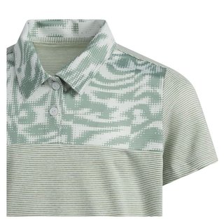Adidas Ottoman Printed dziecięce polo, wonder silver/silver green