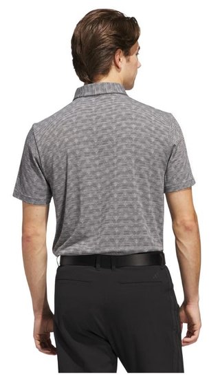 Adidas Go-To Printed Stripe męskie polo, grey three mel/black