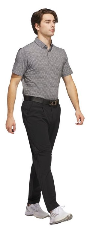 Adidas Go-To Printed Stripe męskie polo, grey three mel/black