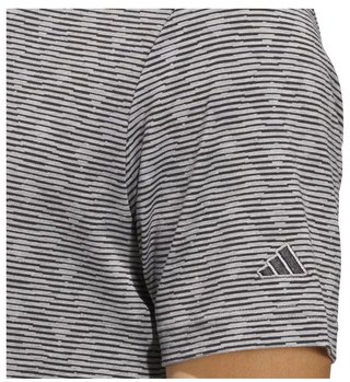 Adidas Go-To Printed Stripe męskie polo, grey three mel/black