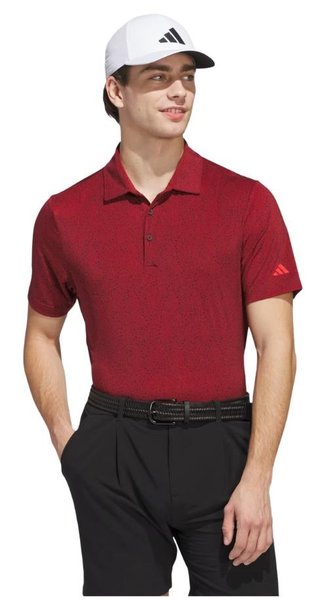 Adidas Ultimate365 Mini Bunker męskie polo, aurora ruby