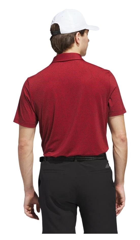Adidas Ultimate365 Mini Bunker męskie polo, aurora ruby
