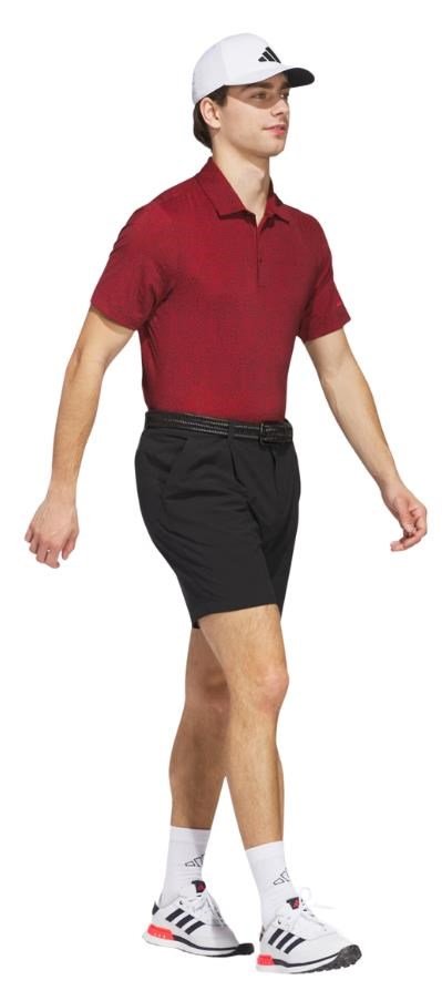 Adidas Ultimate365 Mini Bunker męskie polo, aurora ruby