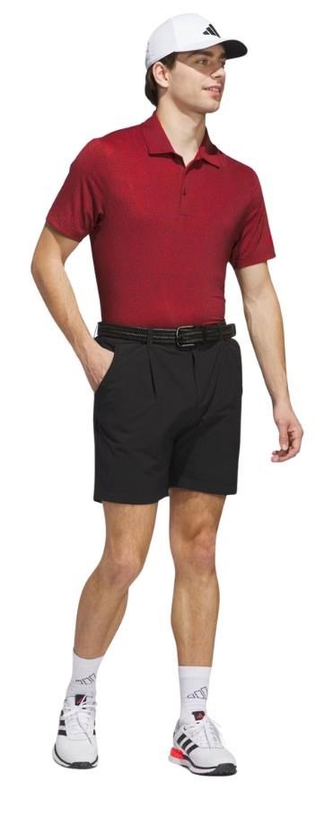 Adidas Ultimate365 Mini Bunker męskie polo, aurora ruby