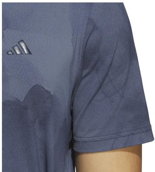 Adidas Tour Printed Mesht męskie polo, collegiate navy/preloved ink
