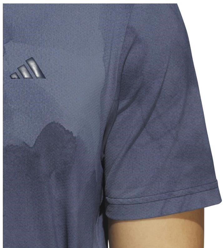 Adidas Tour Printed Mesht męskie polo, collegiate navy/preloved ink