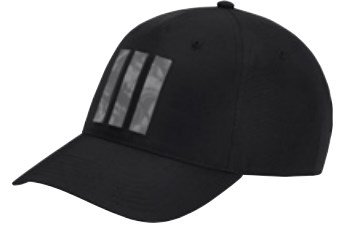 Adidas Tour 3-Stripies Print męska czapka z daszkiem, czarna