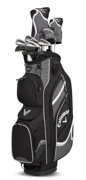 Callaway Solaire 10PC damski zestaw golfowy, czarny