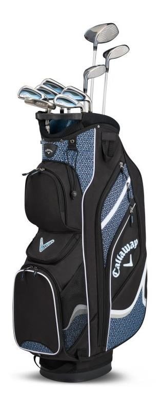 Callaway Solaire 10PC damski zestaw golfowy, niebieski