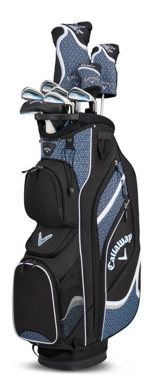 Callaway Solaire 10PC damski zestaw golfowy, niebieski