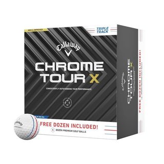 Callaway Chrome Tour X Triple Track piłki golfowe 2024 (48 piłek, 4 tuziny)