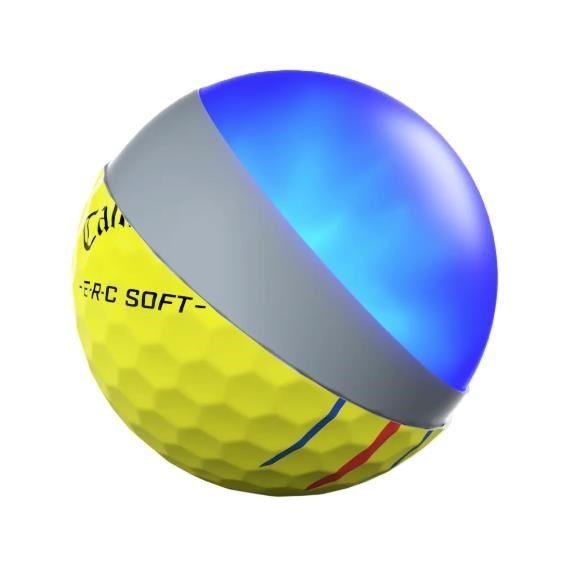 Callaway ERC Soft Triple Track piłki golfowe, żółte