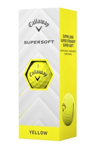 Callaway Supersoft piłki golfowe, żółte