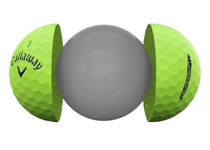 Callaway Supersoft piłki golfowe, zielone