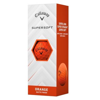 Callaway Supersoft piłki golfowe, pomarańczowe
