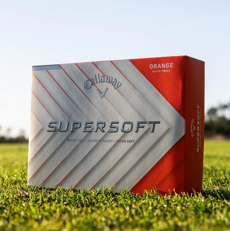 Callaway Supersoft piłki golfowe, pomarańczowe