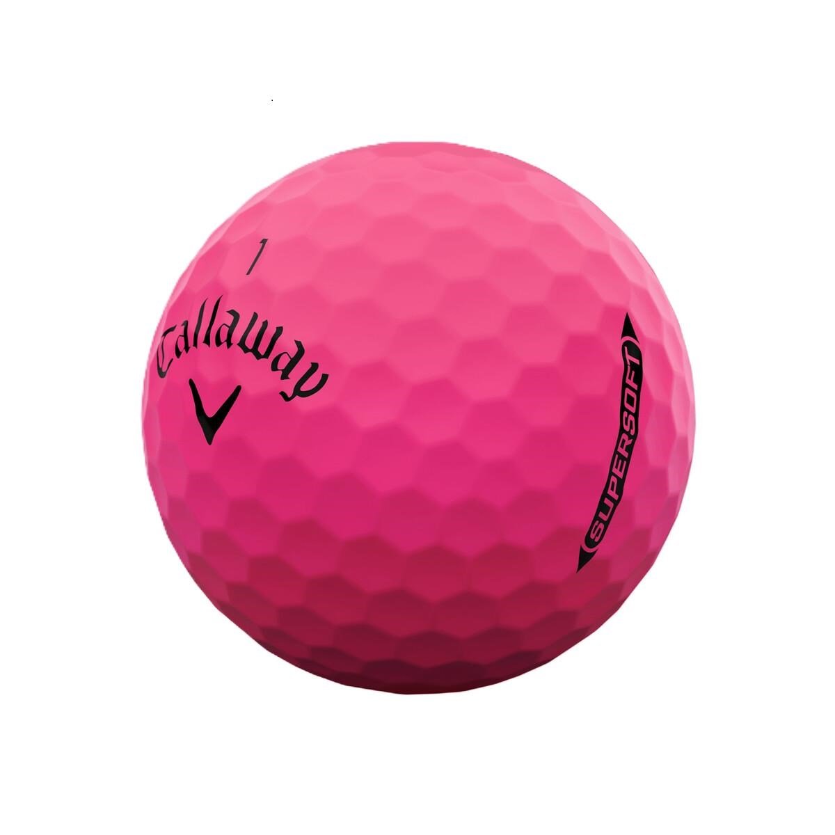 Callaway Supersoft piłki golfowe, różowe