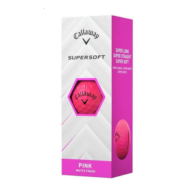 Callaway Supersoft piłki golfowe, różowe