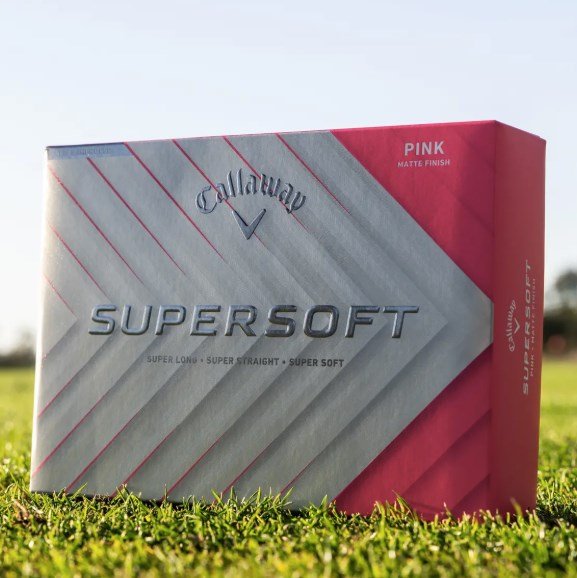 Callaway Supersoft piłki golfowe, różowe
