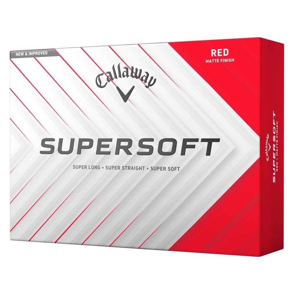 Callaway Supersoft piłki golfowe, czerwone