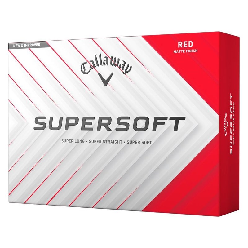 Callaway Supersoft piłki golfowe, czerwone