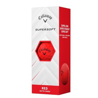 Callaway Supersoft piłki golfowe, czerwone