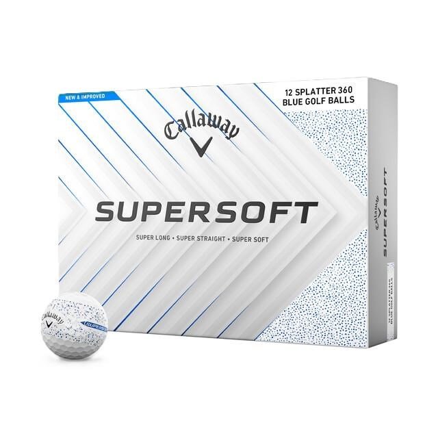 Callaway Supersoft Splatter 360 Blue piłki golfowe