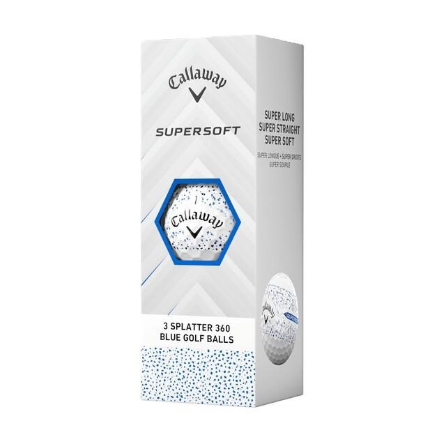 Callaway Supersoft Splatter 360 Blue piłki golfowe