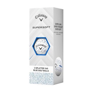 Callaway Supersoft Splatter 360 Blue piłki golfowe