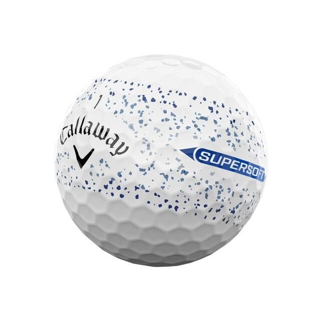 Callaway Supersoft Splatter 360 Blue piłki golfowe