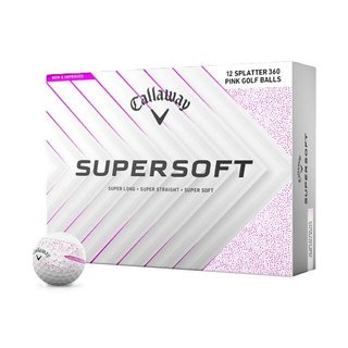 Callaway Supersoft Splatter 360 Pink piłki golfowe