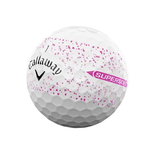 Callaway Supersoft Splatter 360 Pink piłki golfowe