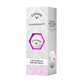 Callaway Supersoft Splatter 360 Pink piłki golfowe
