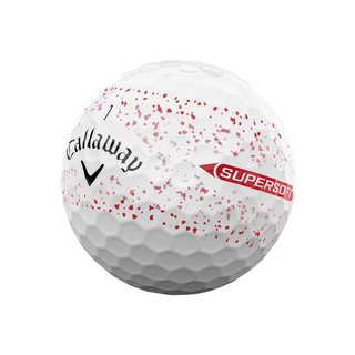 Callaway Supersoft Splatter 360 Red piłki golfowe