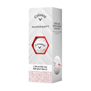 Callaway Supersoft Splatter 360 Red piłki golfowe