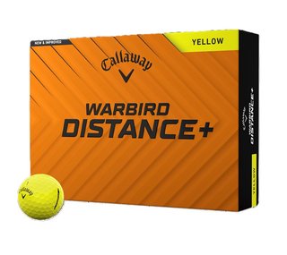 Callaway Warbird Distance+ piłki golfowe, żółte