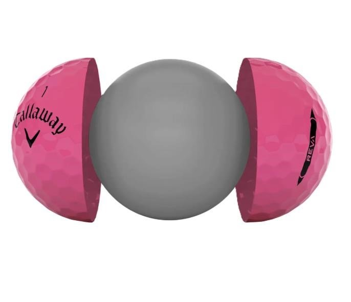 Callaway REVA piłki golfowe, różowe